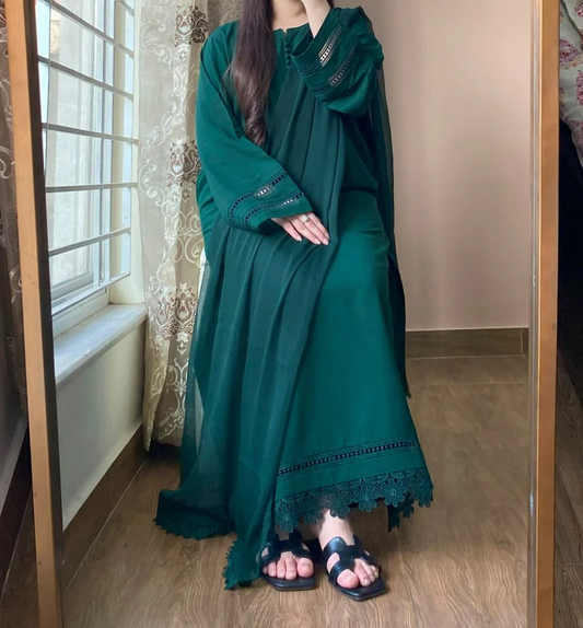 3 PIECE – Silk Karandi Dress