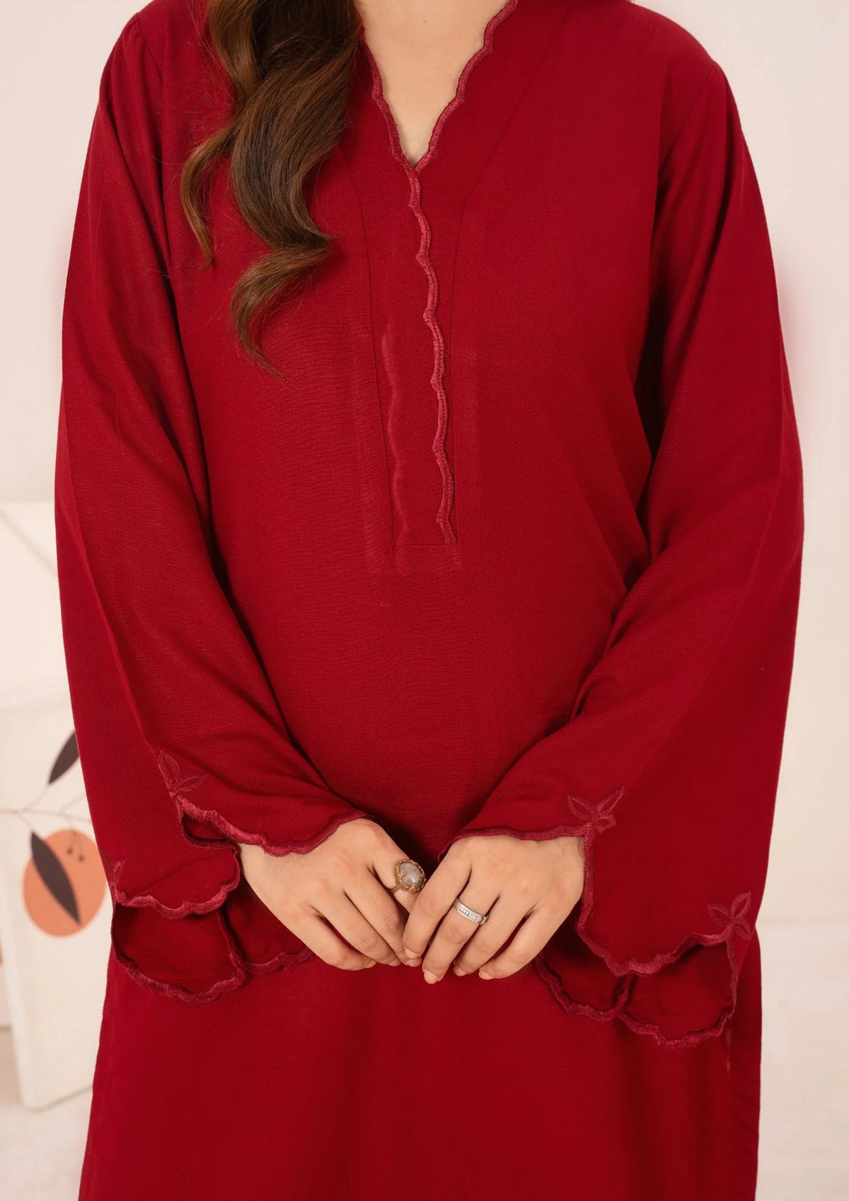 2Pc Embroidered Silk Karandi AML-W25-0055