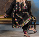 2Pc Embroidered Alpine Marina Black SAY-W26-0025