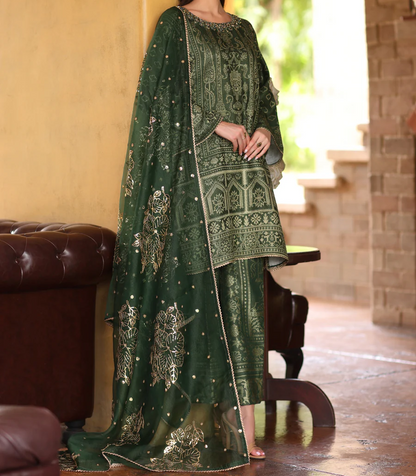 MJD-01 JACQUARD 3 PC STITCHED