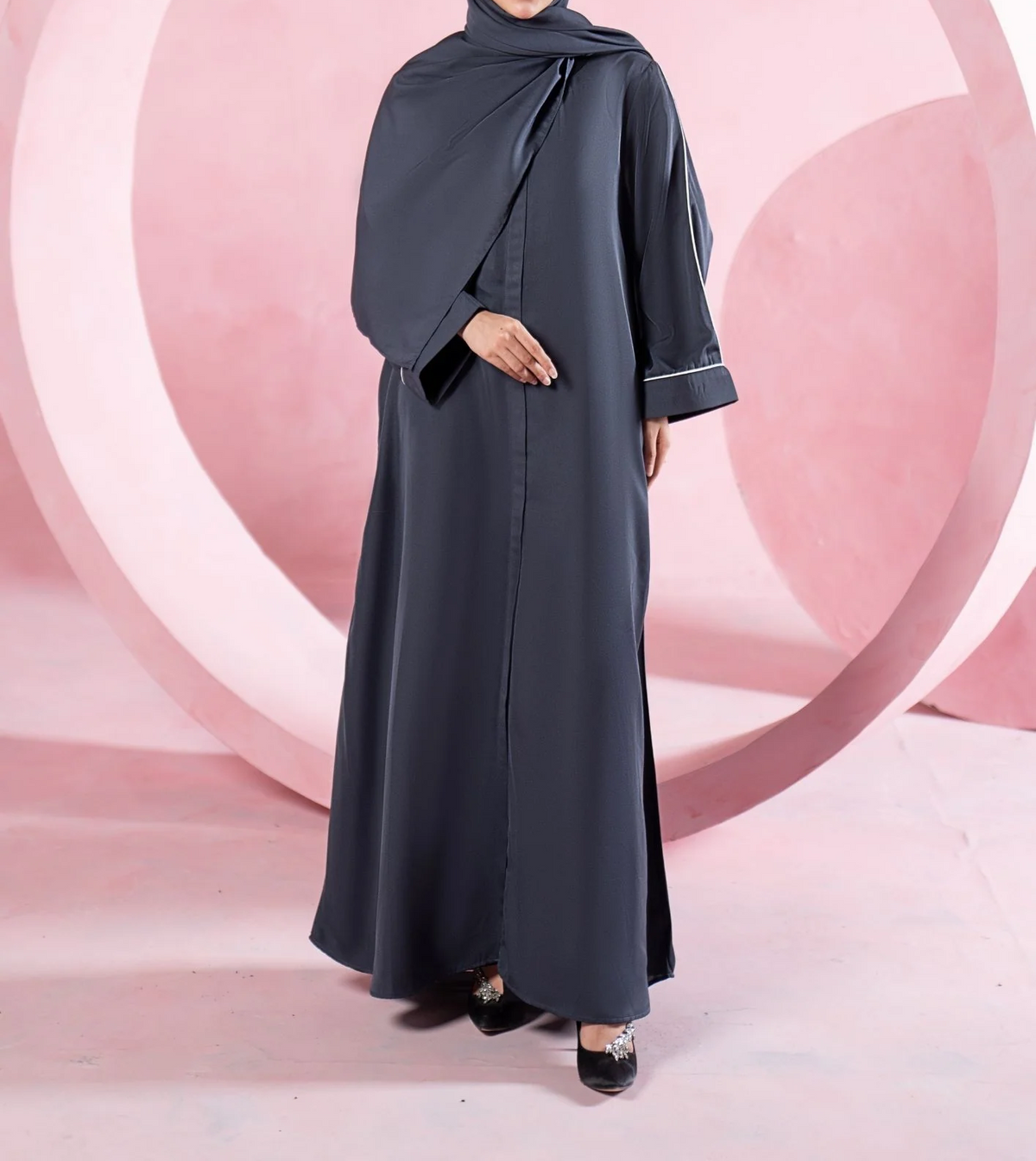 Slate Grace Abaya ABL-A26-0003