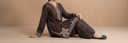 ASHA 2pcs Stitched Emb Staple [D-6231]