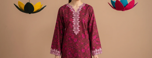 ASHA 2pcs Stitched Emb Staple [D-6232]