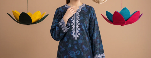 ASHA 2pcs Stitched Emb Staple [D-6233]
