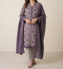 GHAZAL 3pcs Stitched Printed Khaddar [D-6282]