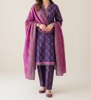 BAHAR 3pcs Stitched Printed Khaddar [D-6268]