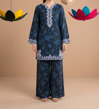 ASHA 2pcs Stitched Emb Staple [D-6233]