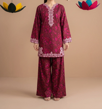 ASHA 2pcs Stitched Emb Staple [D-6232]