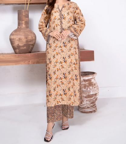 2pc Digital Print Khaddar W24-PRINT-0009