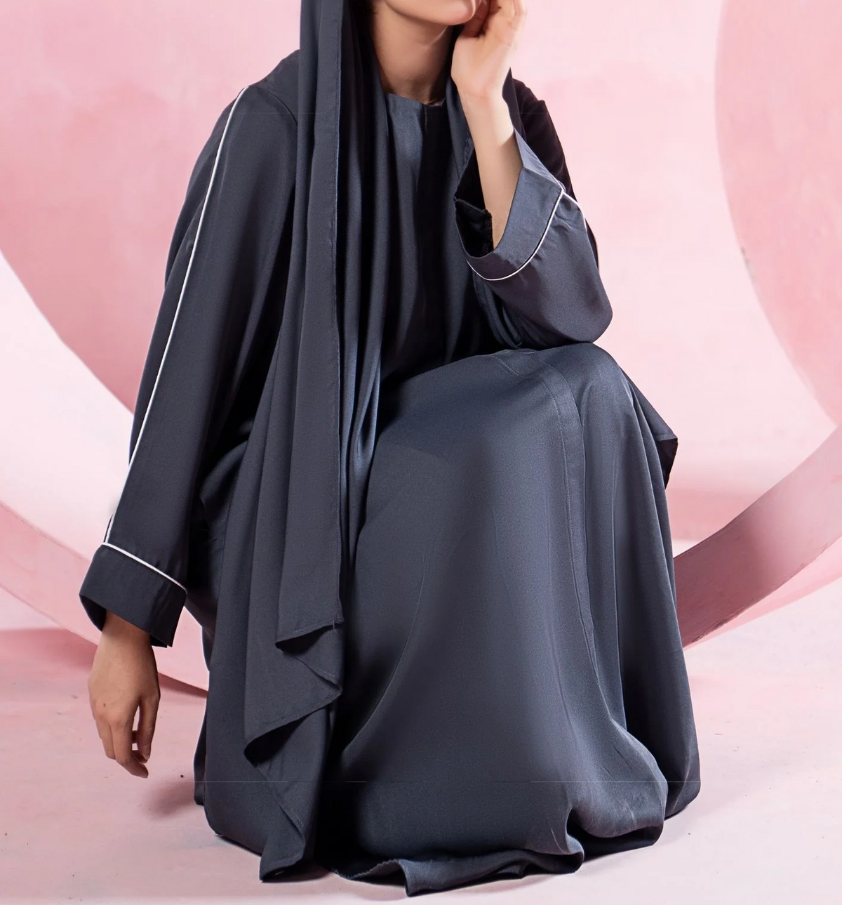 Slate Grace Abaya ABL-A26-0003