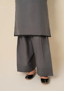2pc Embroidered Khaddar with Farshi Shalwar Grey AML-W25-0021