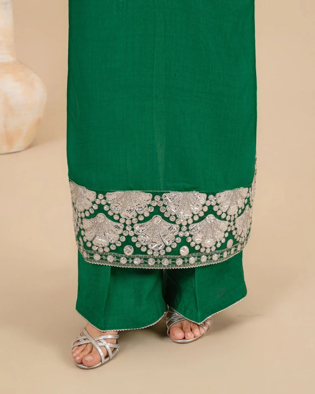 3-Piece Silk Viscose Suit with Chiffon Dupatta | BASANT-B25-0003