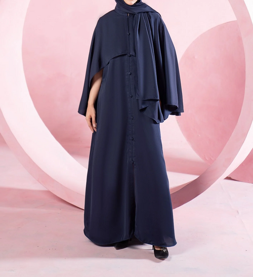 Midnight Cape Abaya ABL-A26-0005