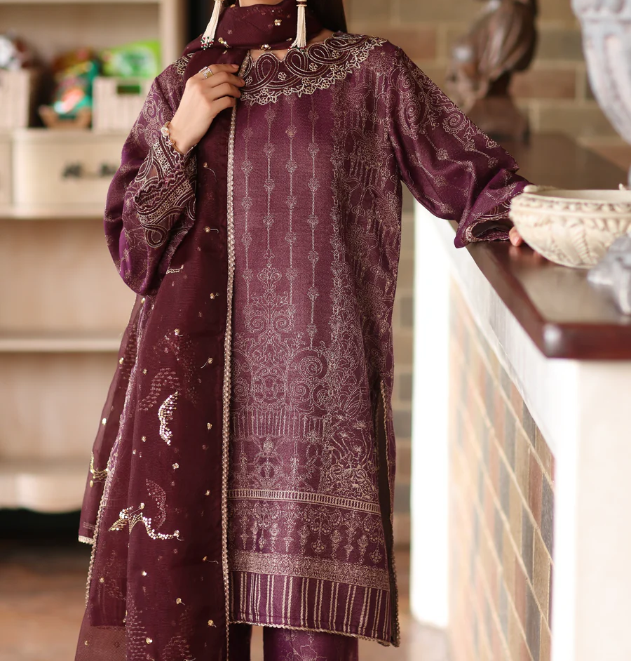 MJD-03 JACQUARD 3 PC STITCHED