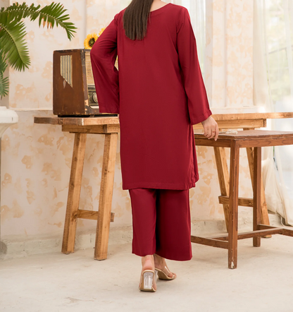 2pc Embroidered Deluxe Karandi W24-EMB-0018