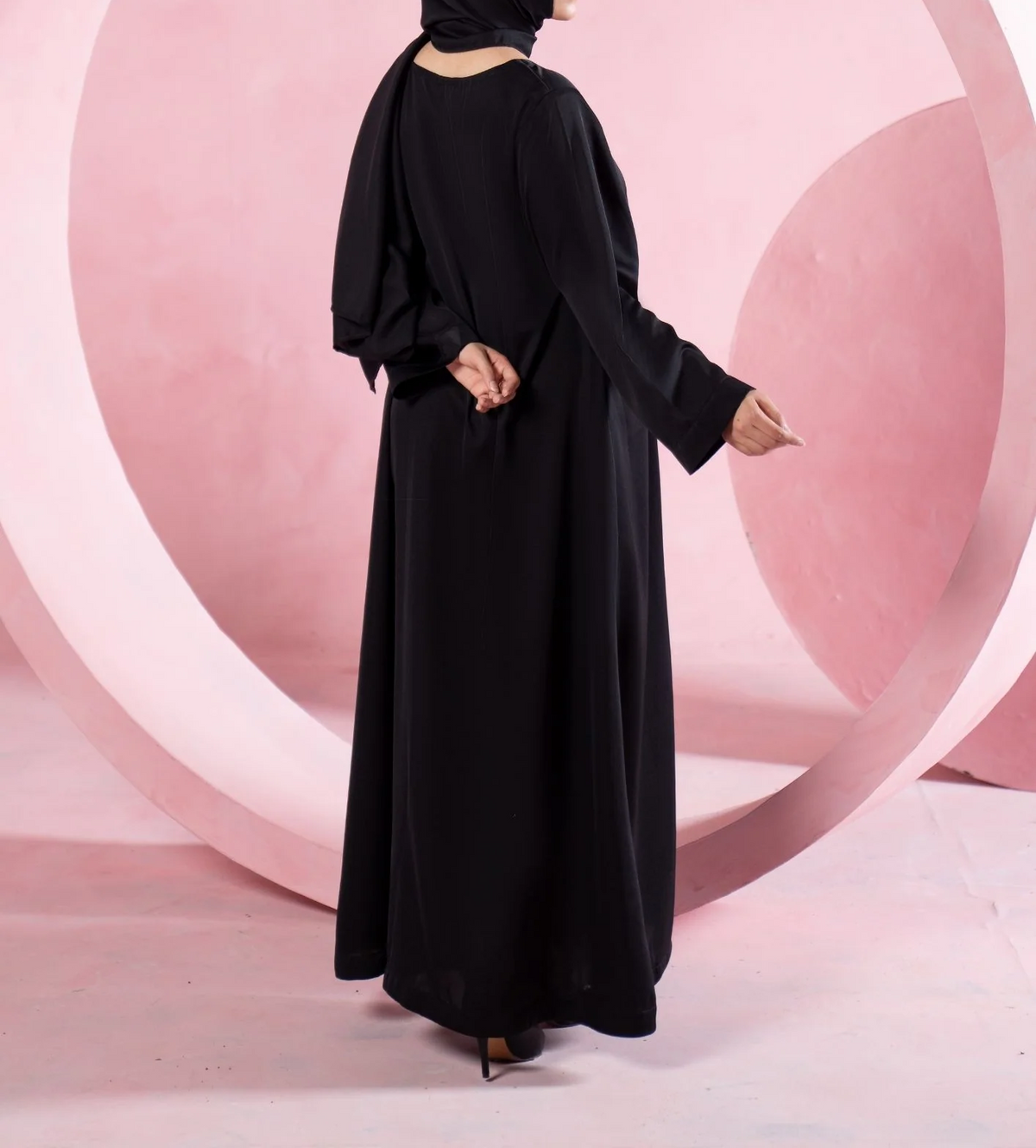 Noir Cascade Abaya ABL-A26-0006
