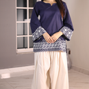 Minar blue kurti