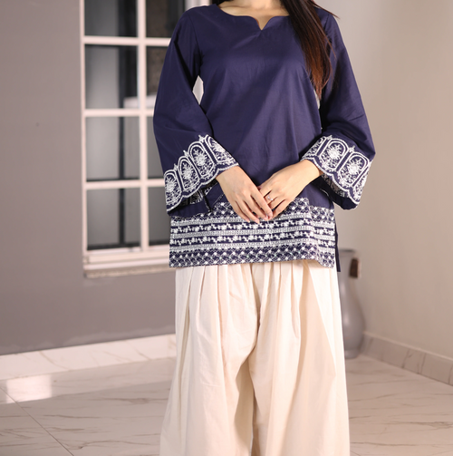 Minar blue kurti
