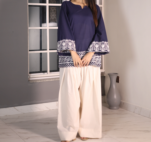 Minar blue kurti