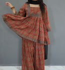 Ajrak frock