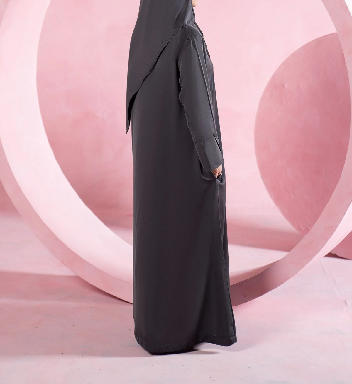 Charcoal Classic Abaya ABL-A26-0007