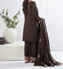 3Pc Embroidered Alpine Marina Chocolate SAY-W26-0009
