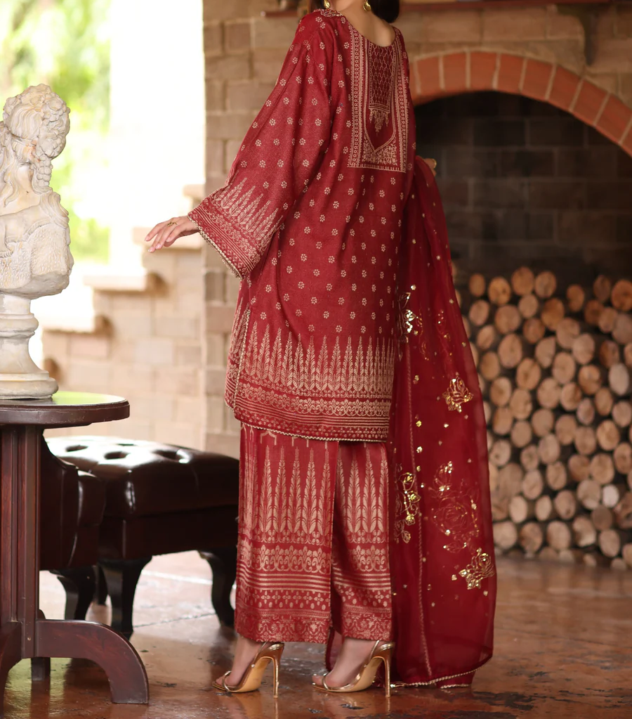 MJD-02 JACQUARD 3 PC STITCHED