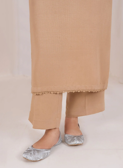 3pc Embroidered Silk Karandi with Embroidered Border Shawl Skin AML-W25-0027