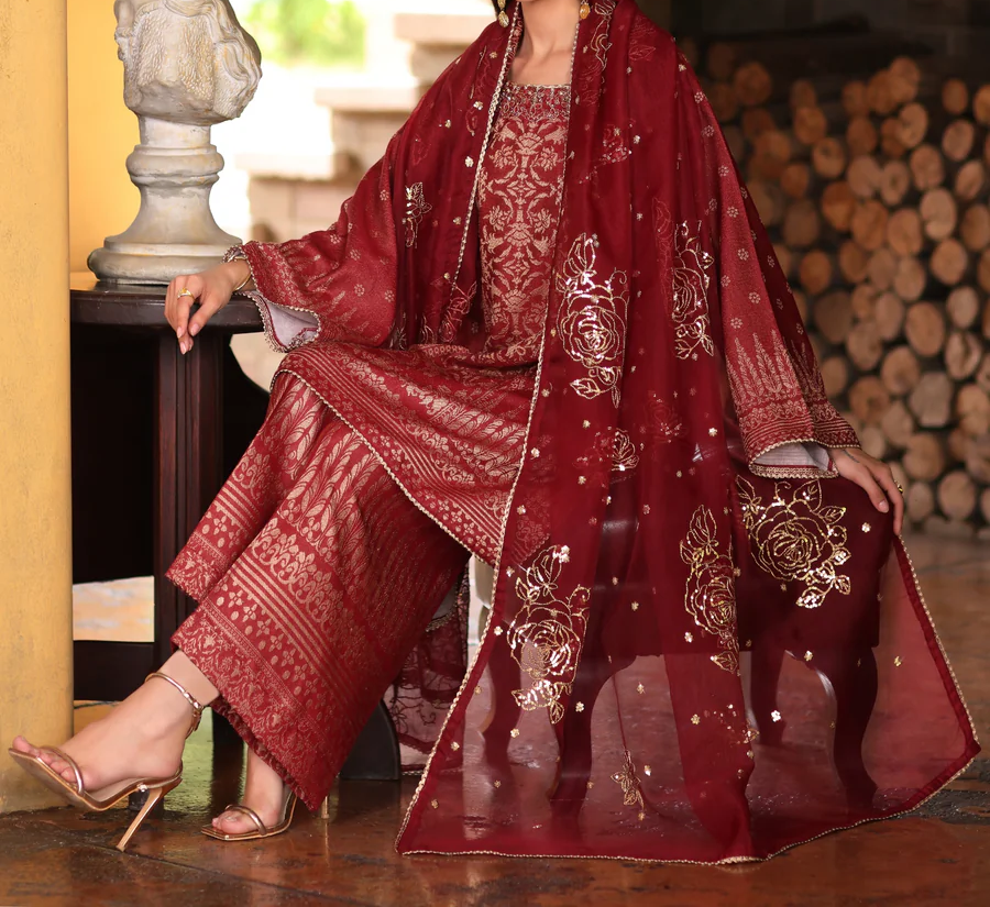 MJD-02 JACQUARD 3 PC STITCHED