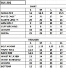 BLS-202 4PC STITCHED