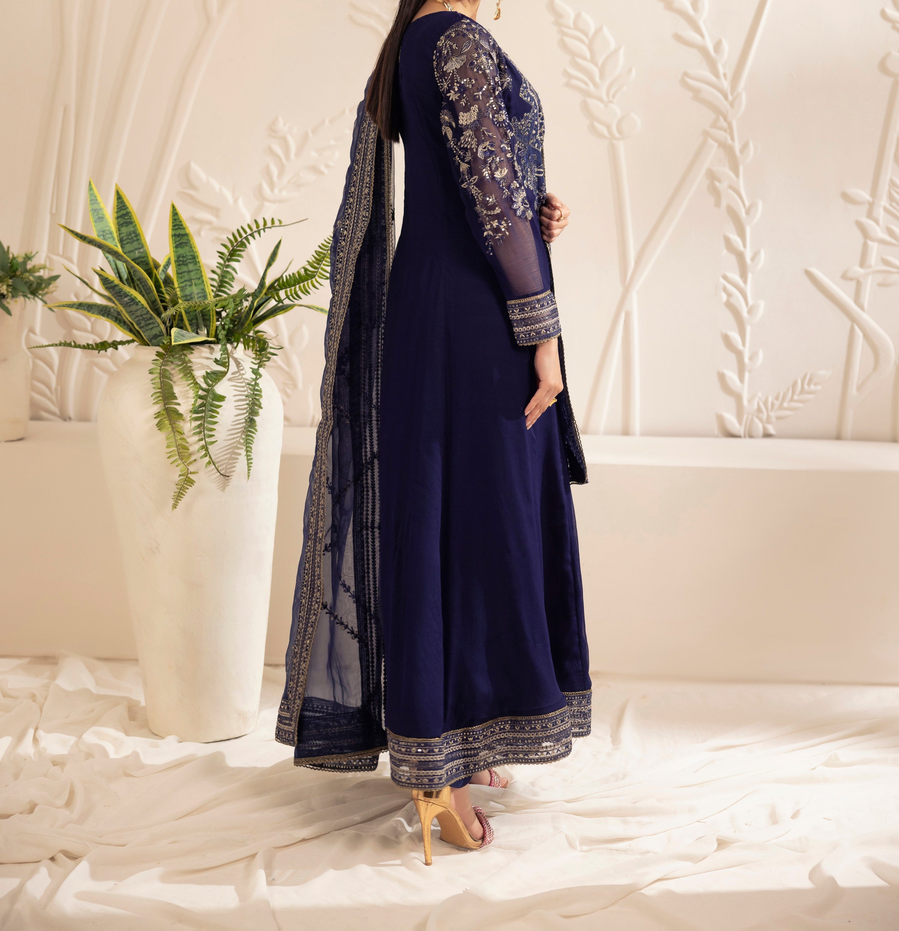 MGG-101 CHIFFON 3PC STITCHED