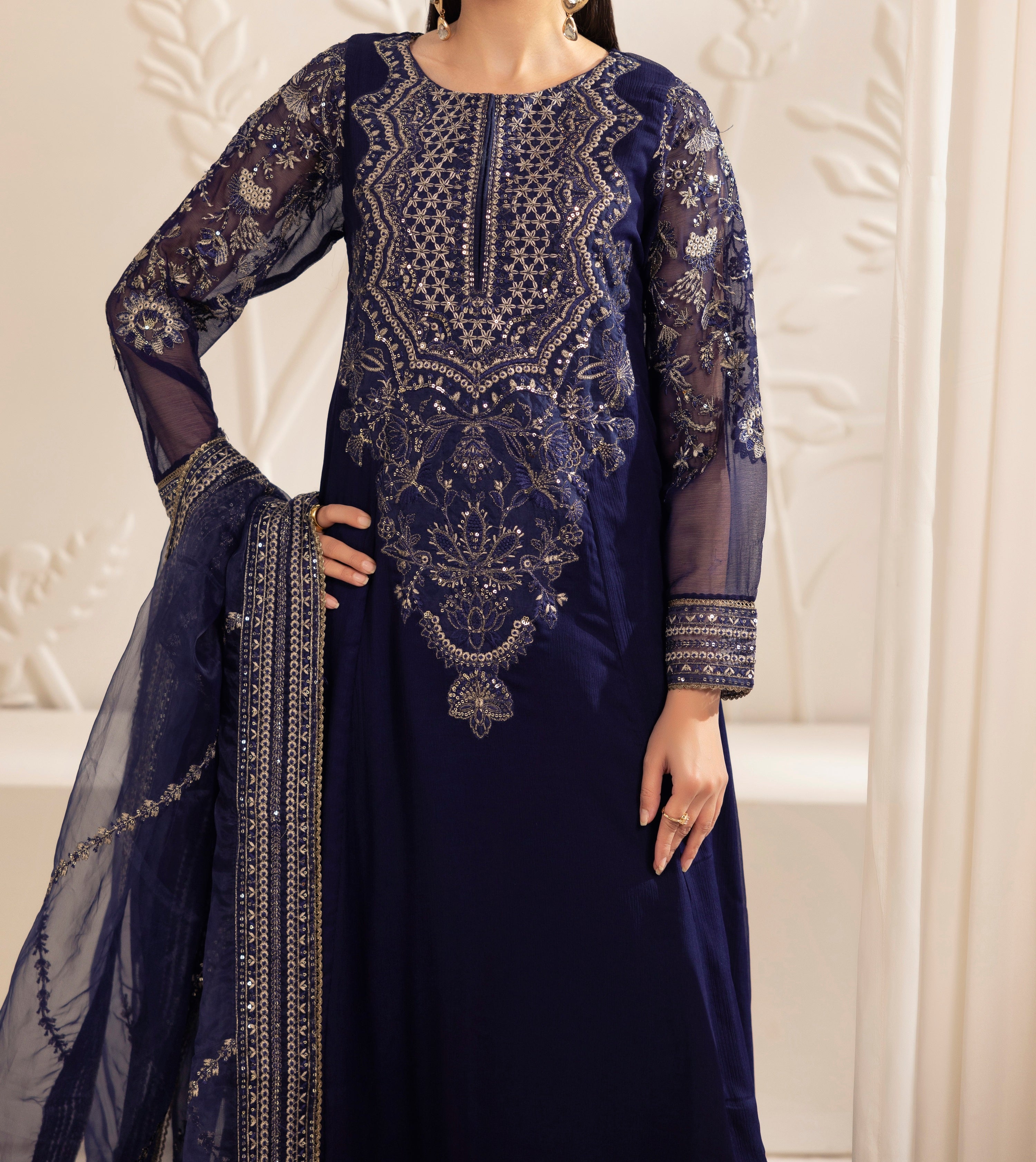 MGG-101 CHIFFON 3PC STITCHED