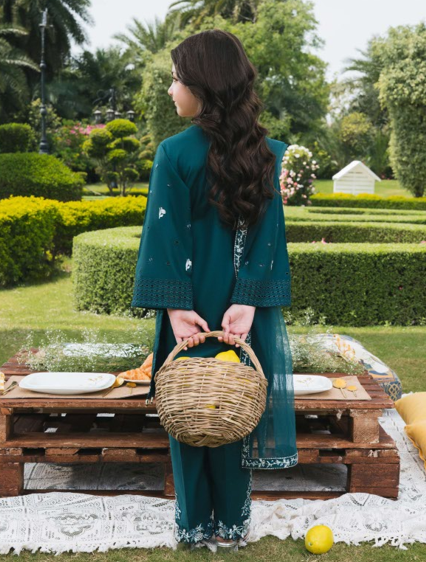Lilly 3 piece kids suit teal