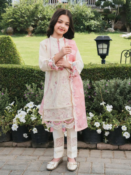 Lilly 3 piece kids suit cream
