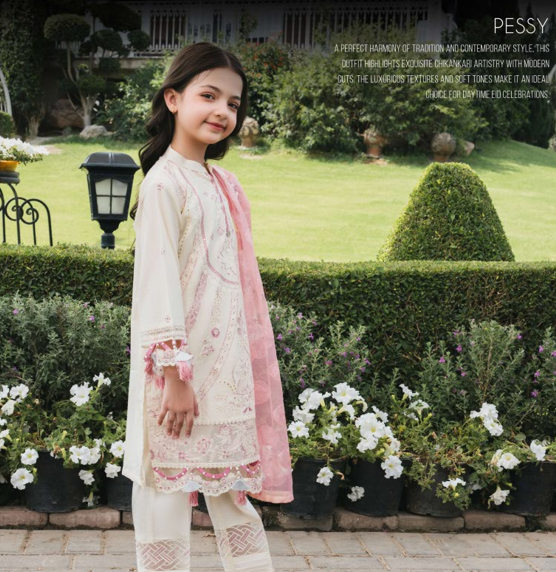 Lilly 3 piece kids suit cream
