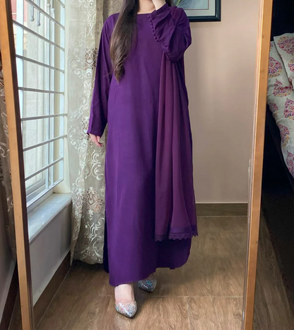 3 PIECE – Silk Karandi Dress