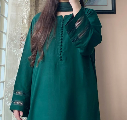 3 PIECE – Silk Karandi Dress