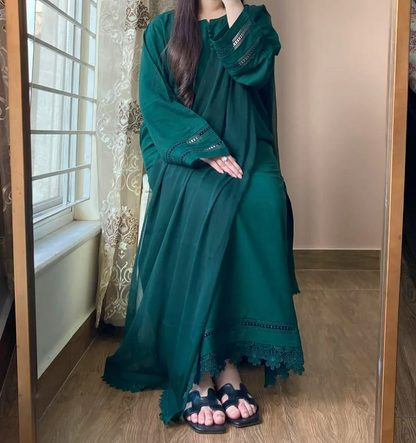 3 PIECE – Silk Karandi Dress