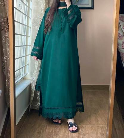 3 PIECE – Silk Karandi Dress