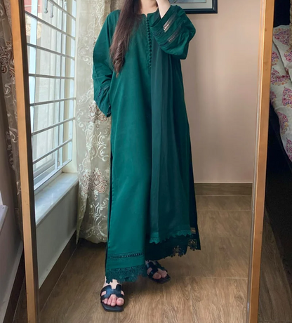 3 PIECE – Silk Karandi Dress