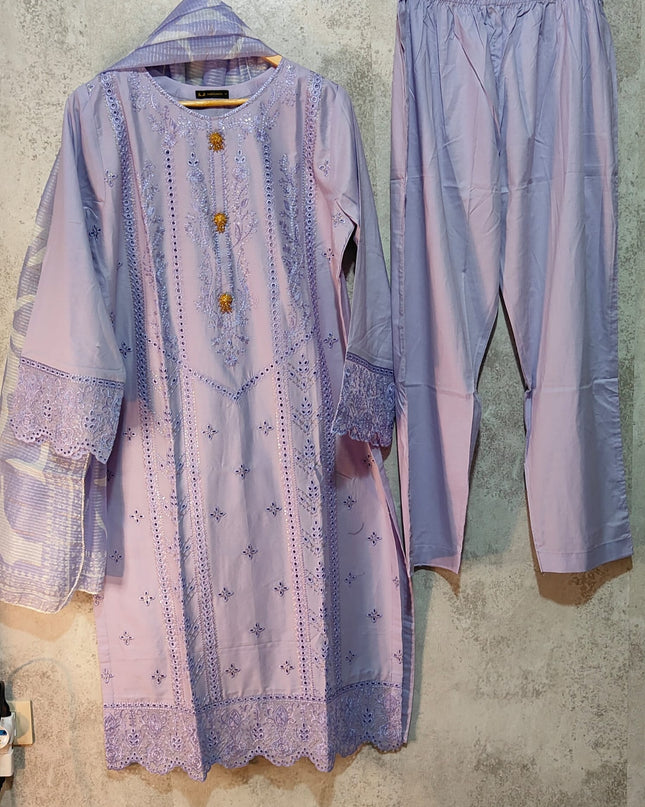 3-Pc  Lawn Dress