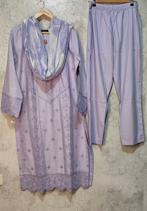 3-Pc  Lawn Dress