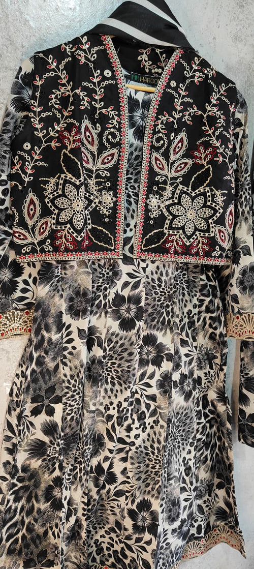 4-Pc  Lawn Frock