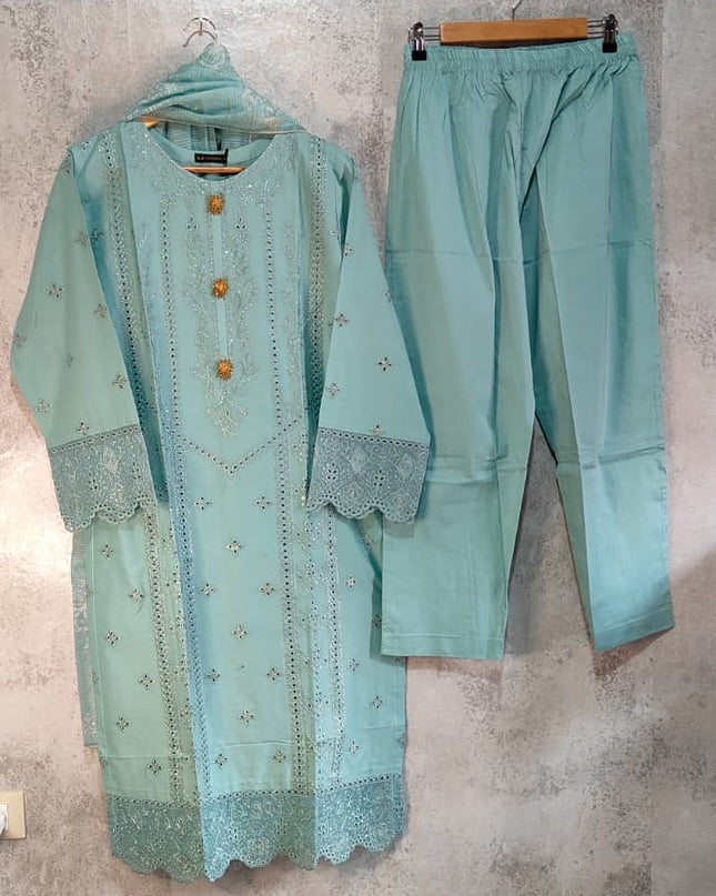3-Pc  Lawn Dress