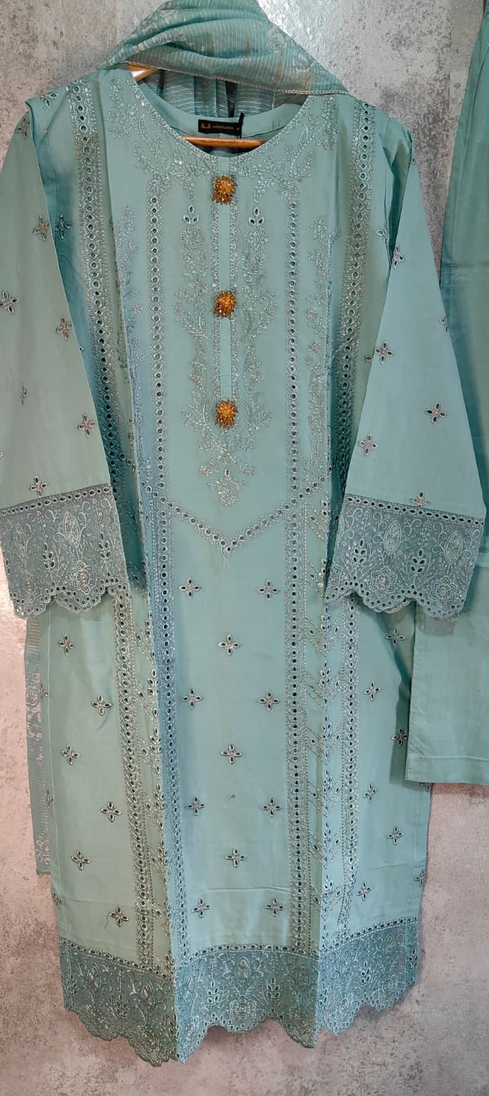 3-Pc  Lawn Dress