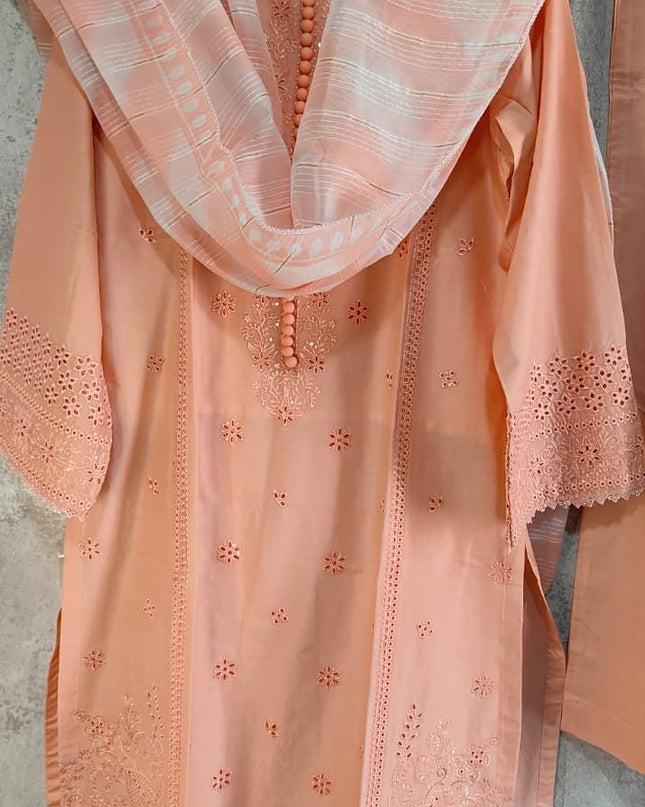 3-Pc  Lawn Dress