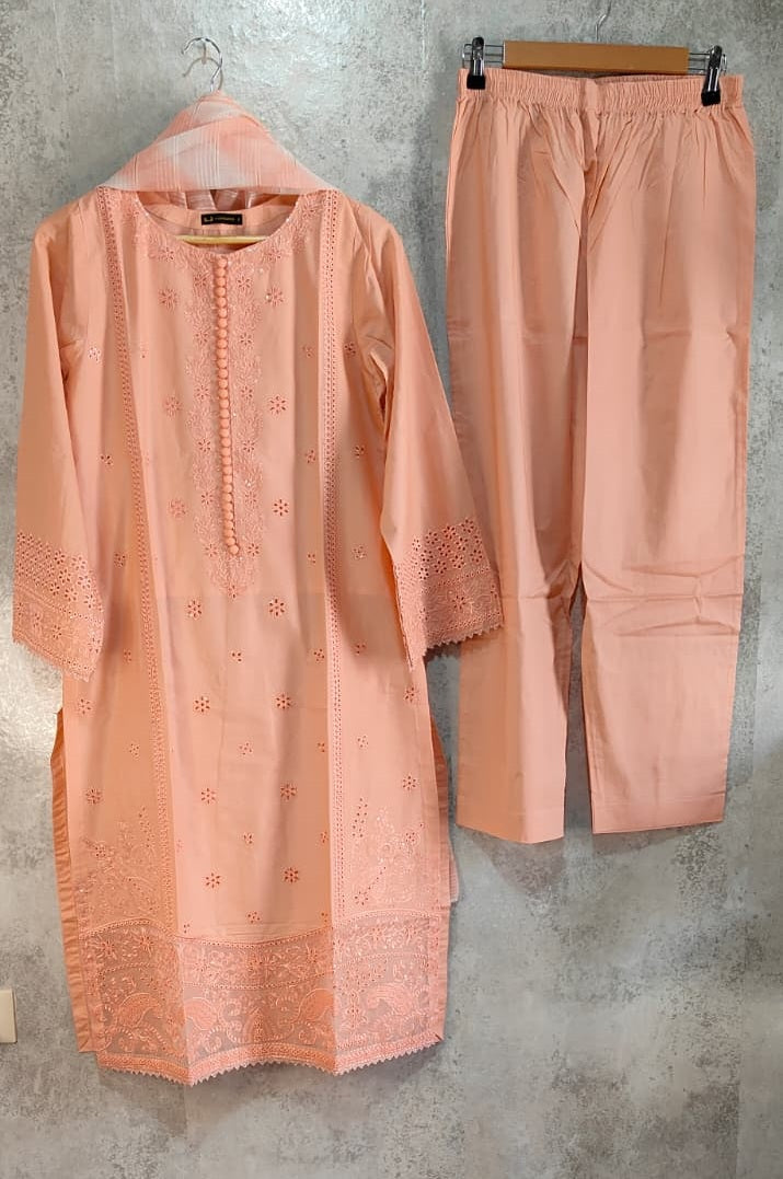 3-Pc  Lawn Dress