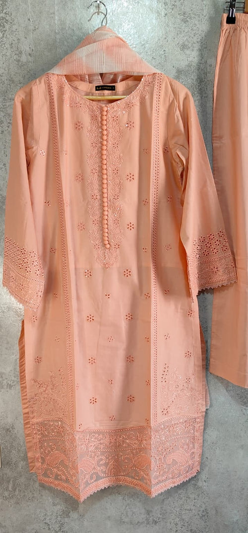 3-Pc  Lawn Dress