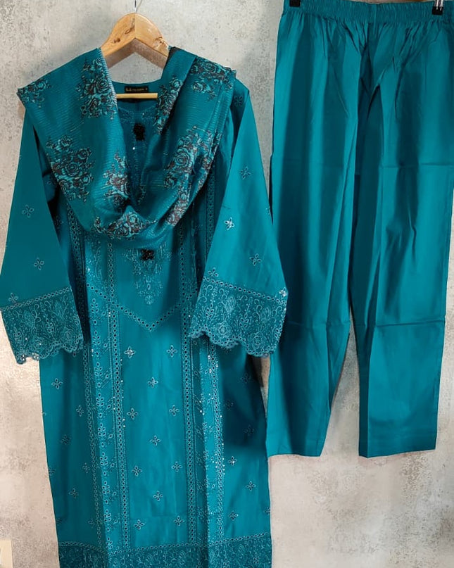 3-Pc  Lawn Dress