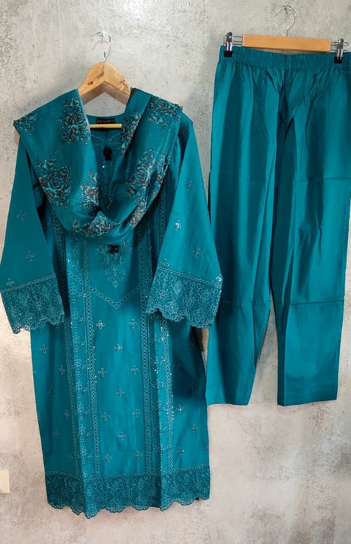 3-Pc  Lawn Dress